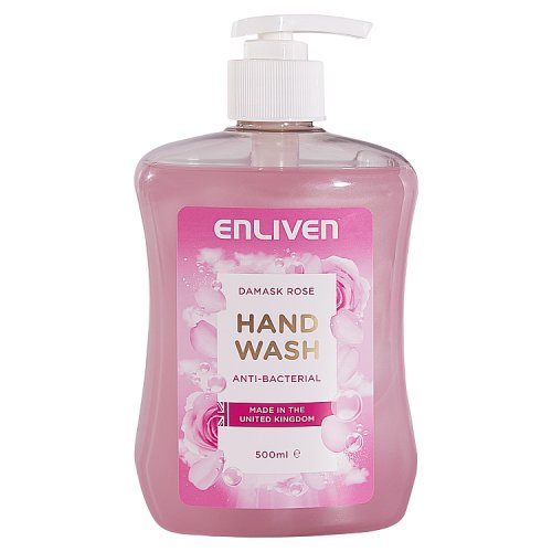 Enliven Handwash 500ml Damask Rose pack shot
