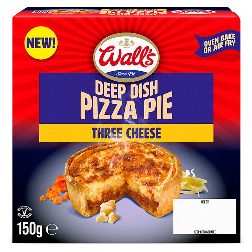 WALLS 3 CHEESE PIZZA PIE pack shot