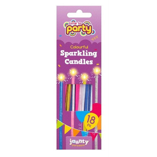 Time to Party Sparkling Candles 18s pack shot