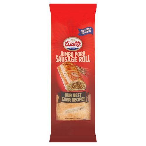 WALLS JUMBO SAUSAGE ROLL pack shot