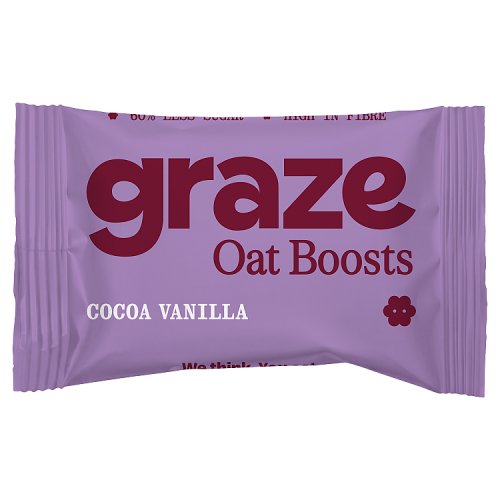 Graze Cocoa Vanilla Flapjack 50g pack shot