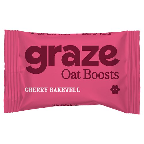 Graze Cherry Bakewell Flapjack 50g pack shot