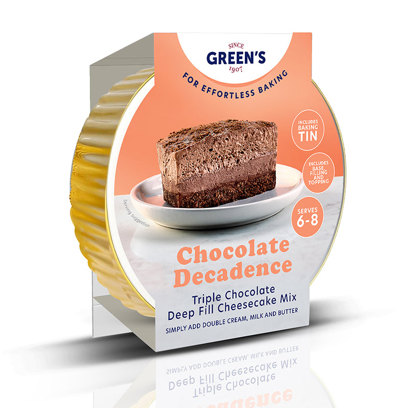 Greens Chocolate Decadence PM £3.29 218g pack shot