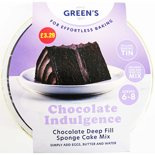Greens Chocolate Indulgent PM £3.29 410g pack shot