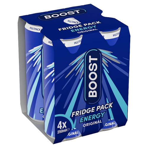 Boost Energy Can Original 4Pk 4 x 250ml pack shot