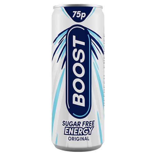 Boost Energy Sugar Free 250ml PMP pack shot