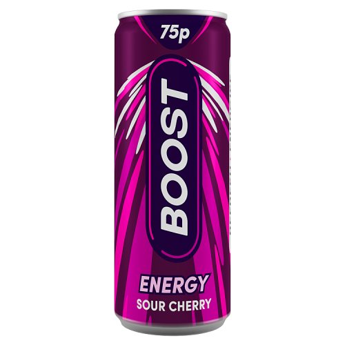 Boost Energy Cherry 250ml PMP pack shot