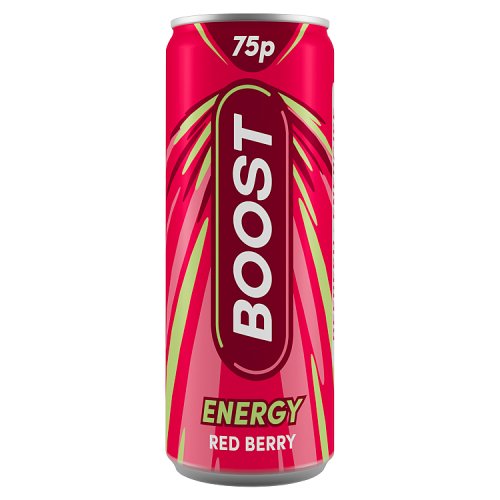 Boost Energy Red Berry 250ml PMP pack shot