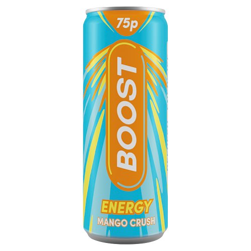 Boost Energy Mango 250ml PMP pack shot