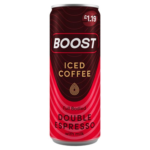 Boost Coffee Double Shot Espresso PM 1.19 250Ml pack shot