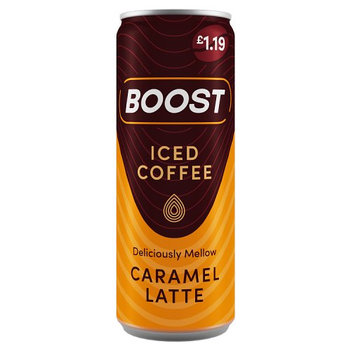 Boost Coffee Caramel Latte PM 1.19 250Ml pack shot