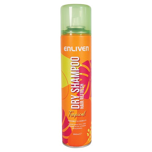 Enliven Dry Shampoo 300ml Tropical pack shot