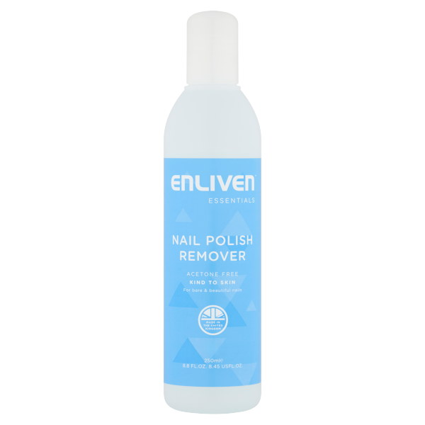 Enliven Nail Polish Remover 250ml Acetone Free pack shot