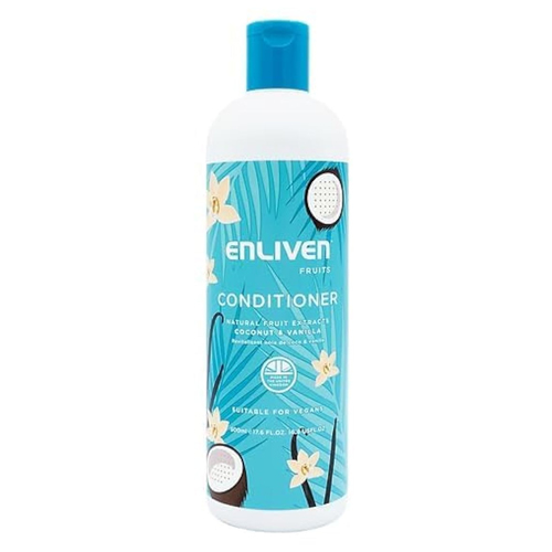 Enliven Naturals Conditioner Coconut & Vanilla 500ml PMP pack shot