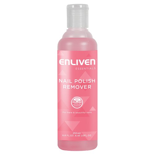 Enliven Nail Polish Remover 250ml Essentials Pink pack shot