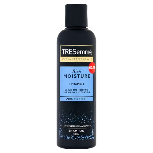 TRESemme 300ml Rich Moisture Shampoo PMP £2.75 pack shot