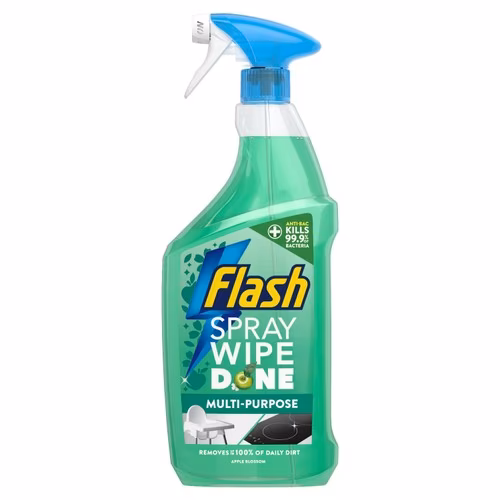 Flash Spray Wipe Done Apple Blossom Antibacterial 800ml PMP pack shot