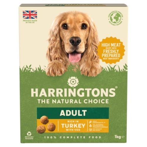 Harringtons Adult Turkey Dry Dog Food 1kg PMP pack shot