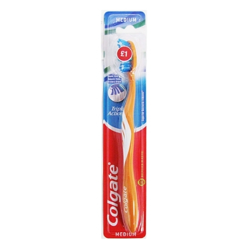 Colgate Triple Action Toothbrush 1s PMP pack shot
