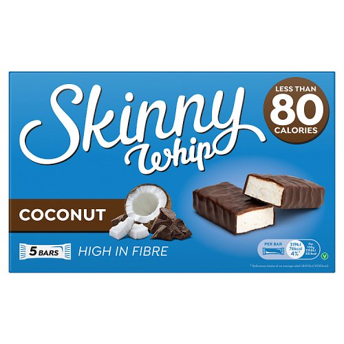 Skinny Whip 5x20g Bar Coconut pack shot