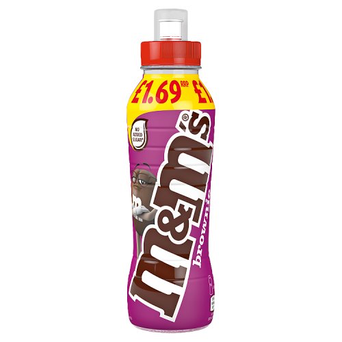 Mars Milk M&Ms Chocolate Brownie Milk Drink PMP 350ml pack shot