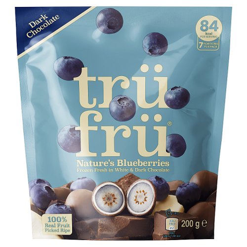 Truefrue Blaubeere W/D Schoko 200g pack shot