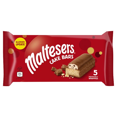 MARS MALTESERS CAKE BARS 5PK pack shot