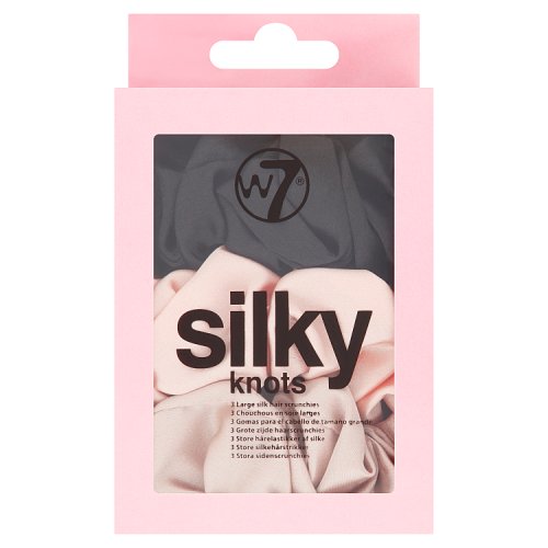 W7 Silky Knots Large Hair Scrunchies 3pc New Look PMP pack shot