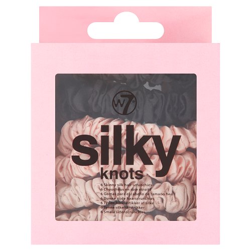 W7 Silky Knots Hair Scrunchies Small 6pc New Look PMP pack shot