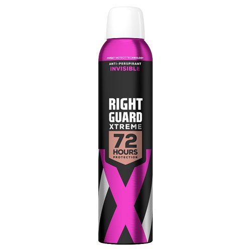 Right Guard Anti-Perspirant Deodrant Spray Invisible For Women 72 Hours 250ml pack shot