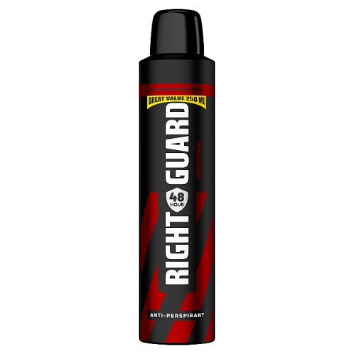 Right Guard Anti-Perspirant Deodorant Spray Original 48HR 250ml pack shot