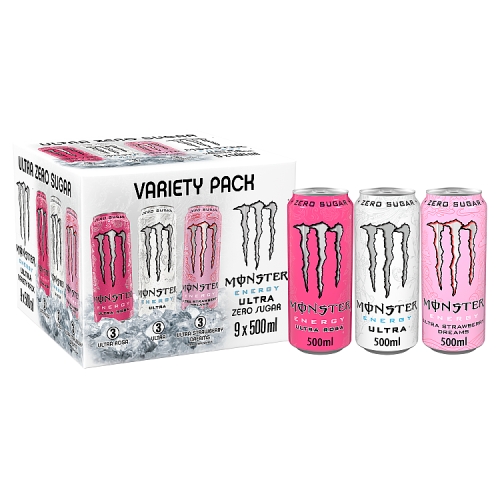 Monster Ultra Variety Pack 9pk (9 x 500ml) pack shot