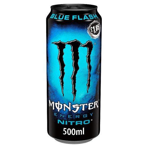 Monster Energy Nitro Blue Flash PM £1.85 500ml pack shot