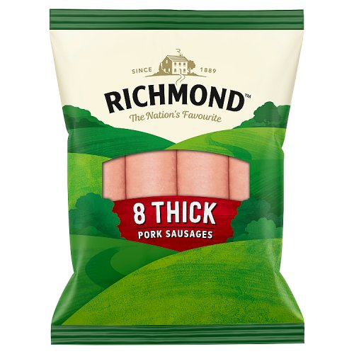 RICHMOND THICK PORK SAUSAGES pack shot