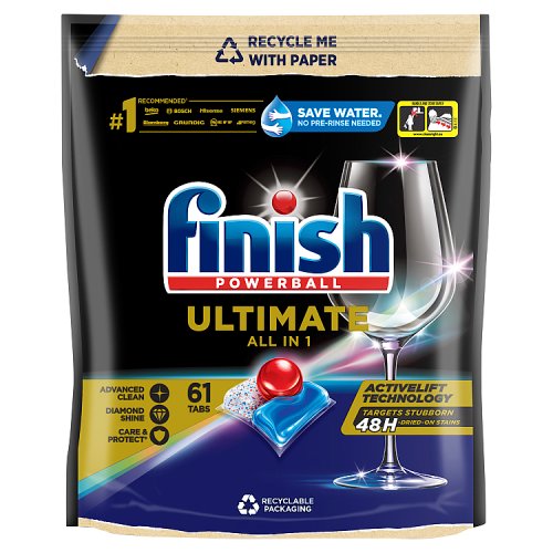 Finish Quantum Dishwasher Tablets Regular 61s pack shot