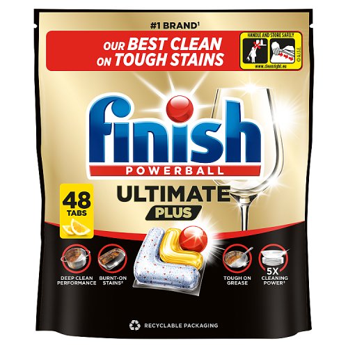 Finish Ultimate Plus 48s Lemon pack shot