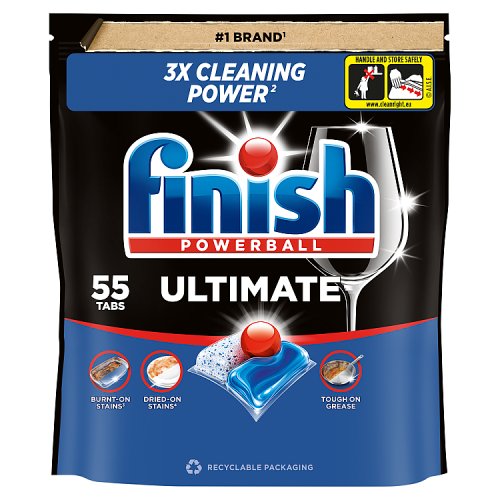 Finish Ultimate All In One Fresh Dishwasher Tablets 55s pack shot
