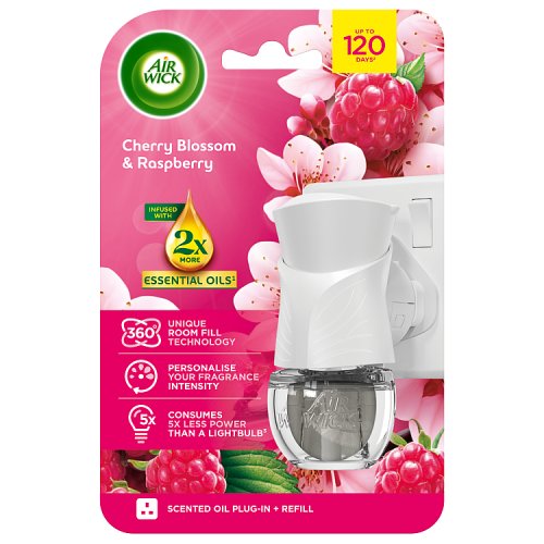 Air Wick Plug In Kit Pure Cherry Blossom (UK Plug) 19ml pack shot