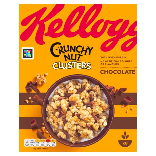 Kelloggs Crunchy Nut Clusters Chocolate 400g pack shot