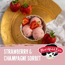 Marshfield Strawberry & Champagne Sorbet 2.4Ltr pack shot