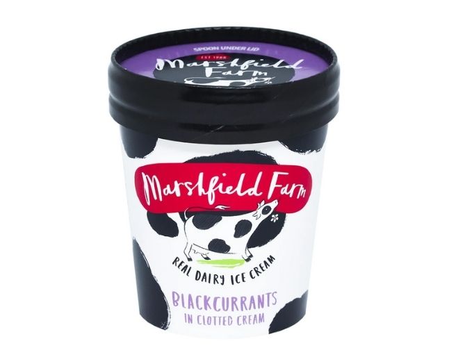 Marshfield Blackcurrants In Clotted Cream 180ml pack shot