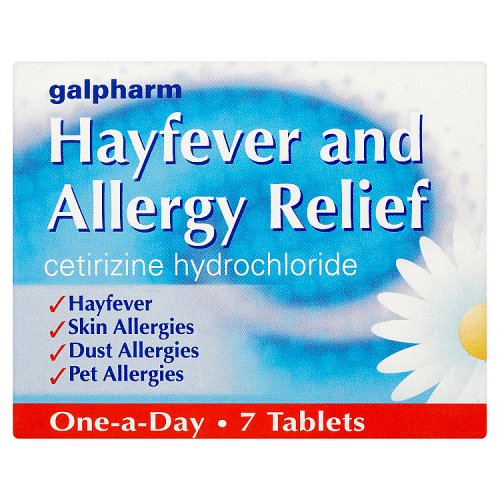 Galpharm Cetirizine Tablets 7s pack shot