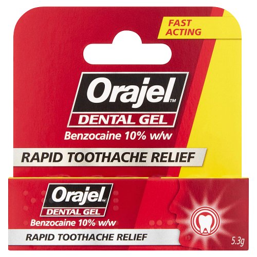 Orajel Rapid Toothache Relief Gel 5.3g pack shot