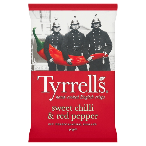 Tyrrells Sweet Chilli & Red Pepper 40g pack shot