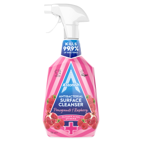 Astonish Antibacterial Surface Cleanser Spray Pomegranate & Raspberry 750ml pack shot