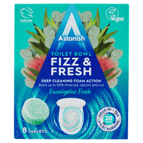 Astonish Toilet Bowl Clean Tabs Eucalyptus Fresh 8s pack shot