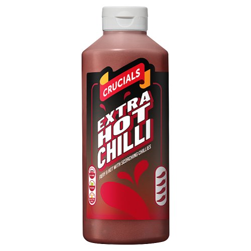 Crucials Extra Hot Chilli Sauce 500ml pack shot