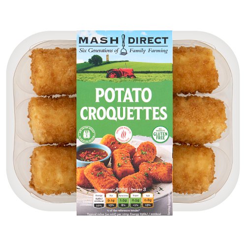 MASH DIRECT POTATO CROQUETTES pack shot