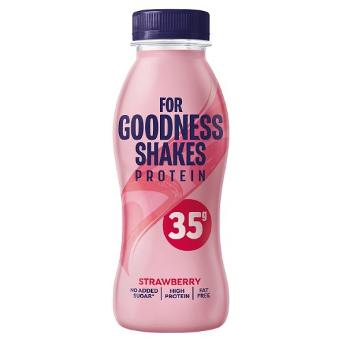 FOR GOODNESS SHAKES PROTEIN STRAWBERRY 35G pack shot