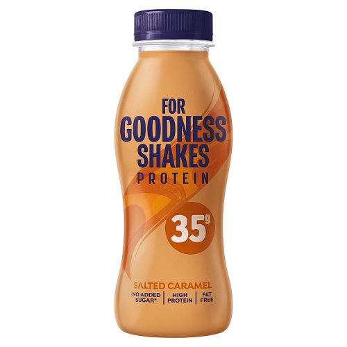 FOR GOODNESS SHAKES PROTEIN SALTED CARAMEL 35G pack shot